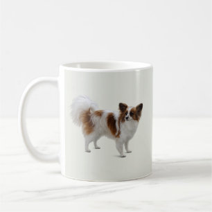 Caneca De Café Cão Papillon Elegante
