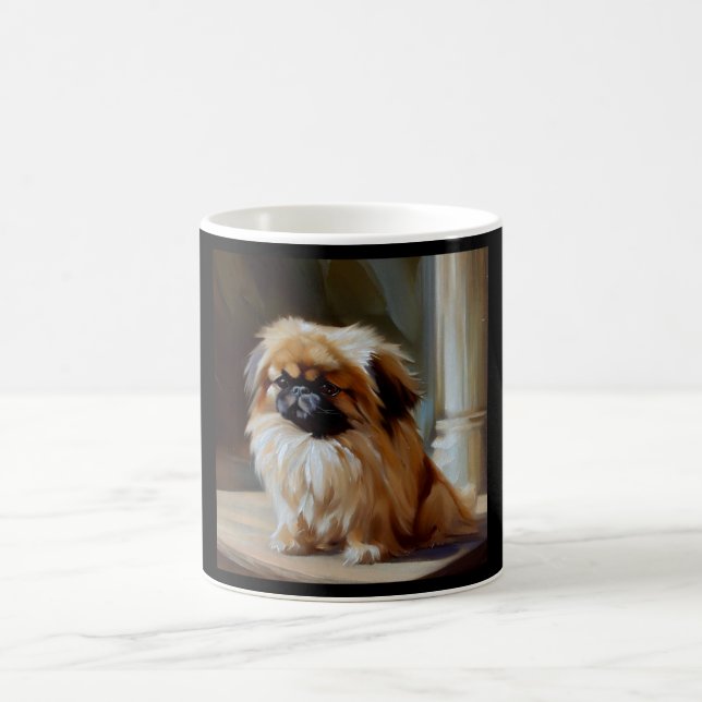 Caneca De Café Cão Pekingese (Centro)