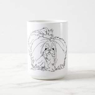 Caneca De Café Cão Pequinês
