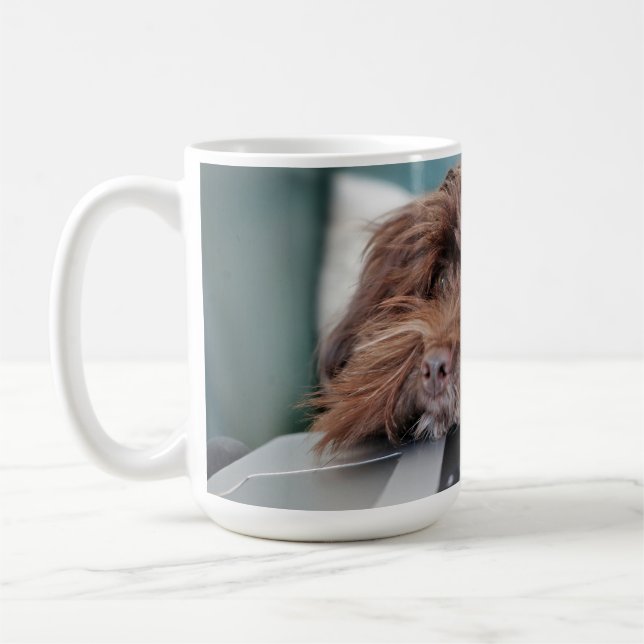 Caneca De Café Cão, Pet, Contenção (Esquerda)