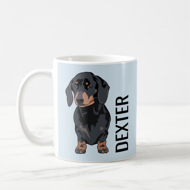 Caneca De Café Cão-Pet Dachshund | Cão de enchido em bruto (Esquerda)