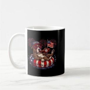 Caneca De Café Cão Pit Bull Terrier 250º Patriótico Aamerica EUA
