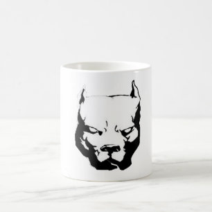 Caneca De Café Cão Pitbull irritado