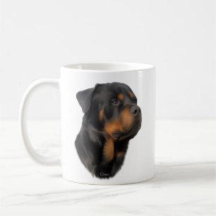 Caneca De Café Cão Rottweiler