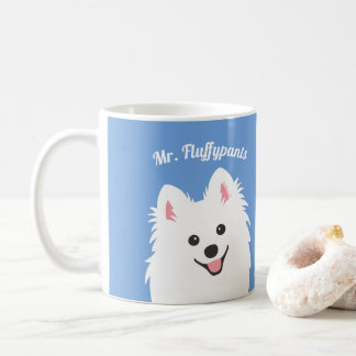 Caneca De Café Cão Spitz Personalizado, Samoyed, Puppy Mug Eskimo