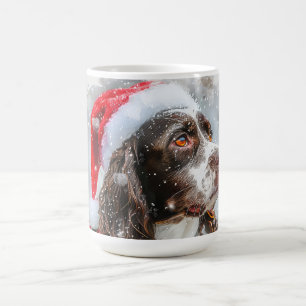 Caneca De Café Cão Springer Spaniel Natal Festivo