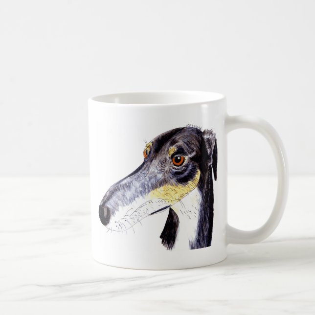 Caneca De Café Cão subtil do lurcher (Direita)