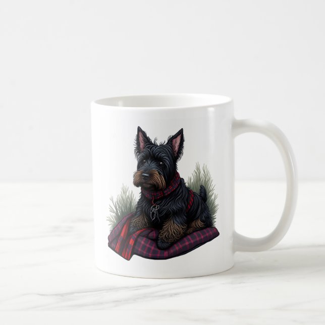 Caneca De Café Cão Terrier escocês (Direita)