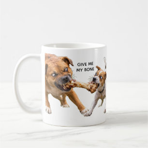 Caneca De Café CÃO vs. CÃO por um osso