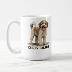 Caneca De Café Caos Crespo Lagotto Romagnolo