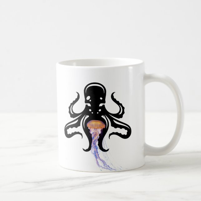 Caneca de Café Caos de Lontra Engraçada (Direita)