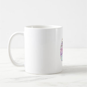 Caneca De Café Caos de Unicórnio Gatinho Fofo Produto Gráfico Pas