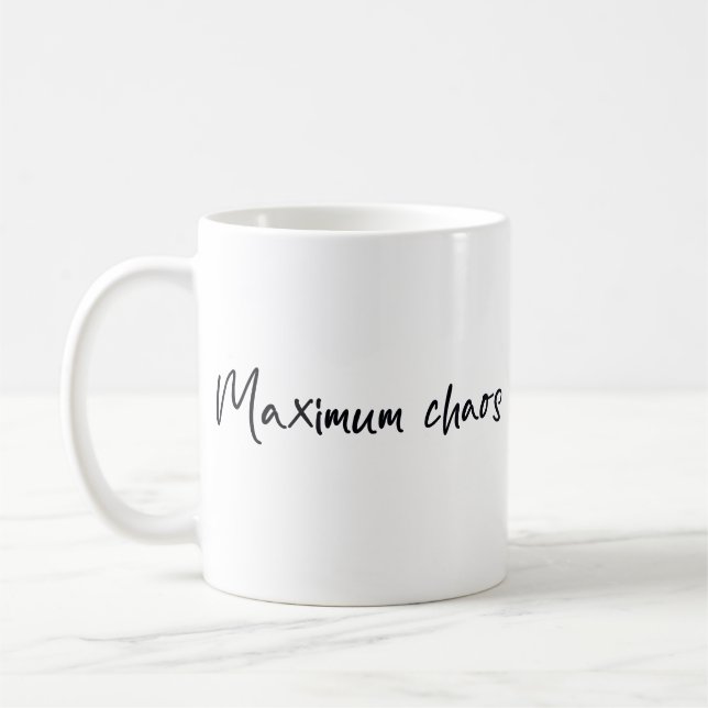 Caneca De Café Caos máximo (Esquerda)