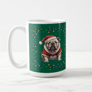Caneca De Café Cãozinho de Natal bonito