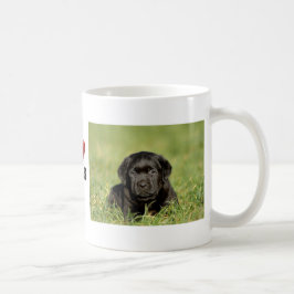 Caneca De Café Cãozinho labrador preto
