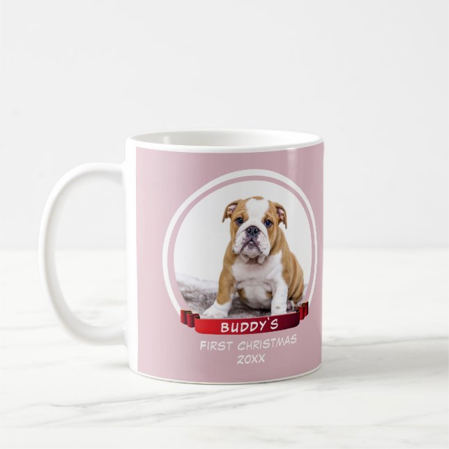 Caneca De Café Cãozinho Rosa-Gelado 1 rua Cãozinho Foto Canino (Esquerda)