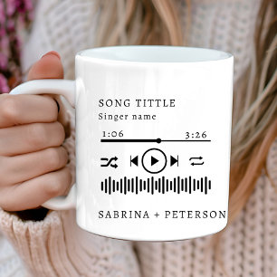 Caneca De Café Capa de Álbum Personalizada Música Favorita Casame