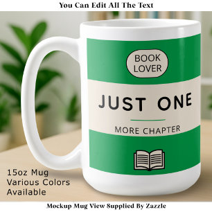 Caneca De Café Capa de Livro de Bolso Clássico Retro Editável Ver