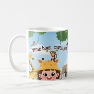 Caneca De Café Capa do Livro Lançamento de Livro do Autor Promo
