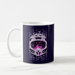 Caneca De Café Capacete de moto de saia-gráfica