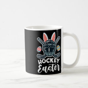 Caneca De Café Capacete de Páscoa de Hóquei no Gelo Esportes Home