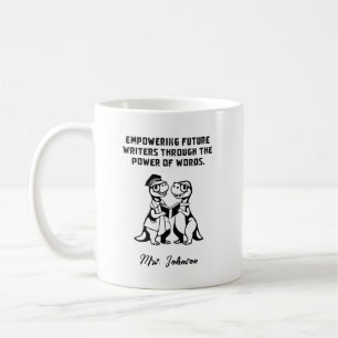 Caneca De Café Capacitando Futuros Escritores Poder das Palavras 