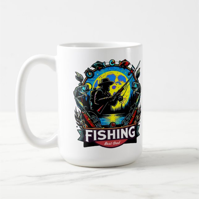 Caneca De Café Capas de pesca personalizadas (Esquerda)