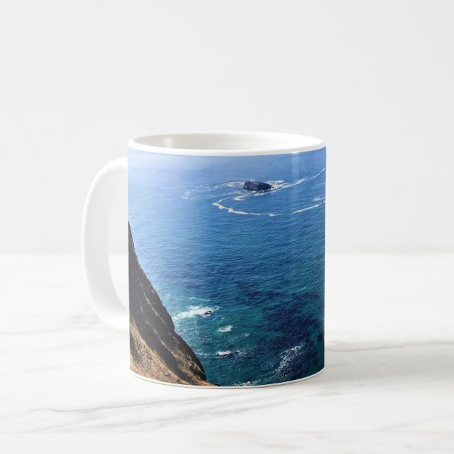 Caneca De Café Cape Foulweather, Newport, Oregon (Frente Esquerda)