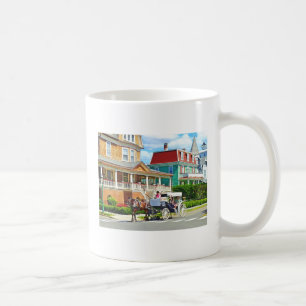 Caneca De Café Cape May NJ – Carruagem Puxada por Cavalos