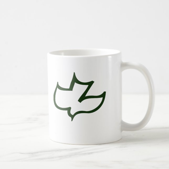 Caneca De Café Capela Hannover do calvário de Koinonia (verde (Direita)