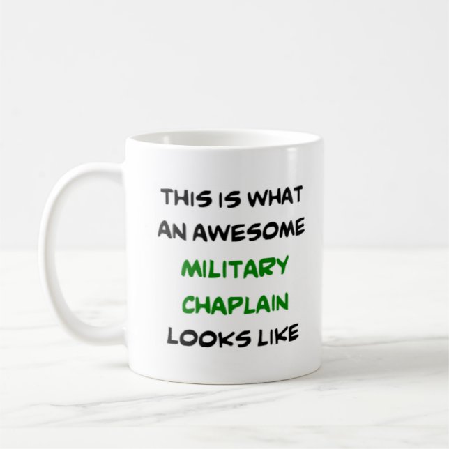 Caneca De Café capelão militar, incrível (Esquerda)