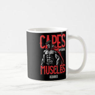 Caneca De Café Capes Opcional Músculos Requeridos Piada de Academ