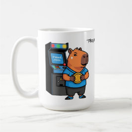 Caneca De Café Capibara Arcade Gamer Water Bottle