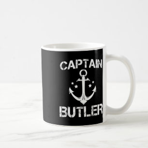 Caneca De Café Capitão Butler Funny Birthday - Apelido Personaliz