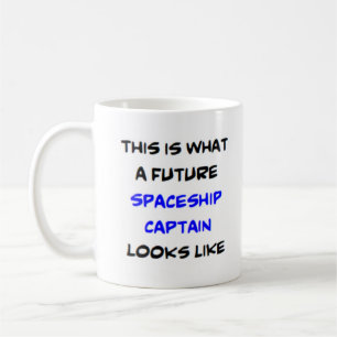 Caneca De Café capitão da espaçonave, futuro
