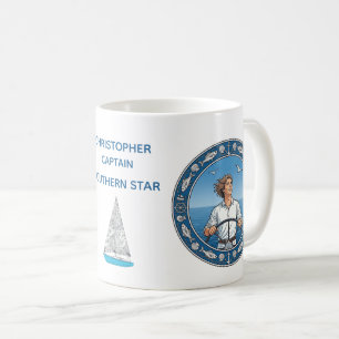 Caneca De Café Capitão de Iate