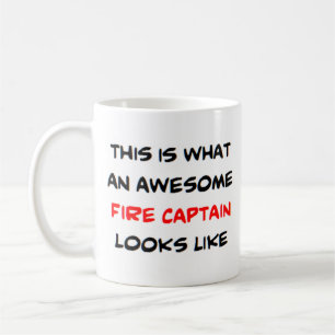 Caneca De Café Capitão de incêndio incrível