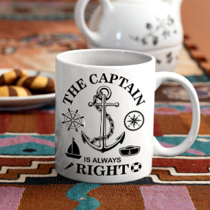 Caneca De Café Capitão Engraçado