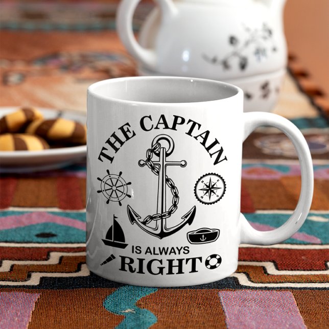 Caneca De Café Capitão Funny (Criador carregado)