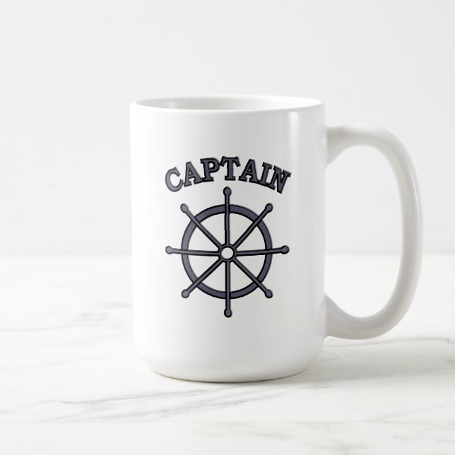 Caneca De Café Capitão Helm Náutico 15oz (Direita)