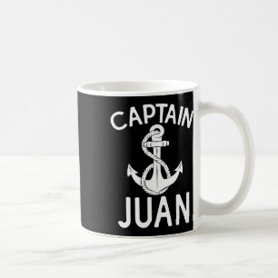 Caneca De Café Capitão Juan Naviat Barco Yacht Anchor