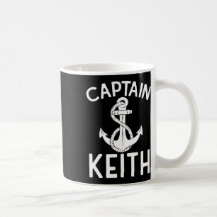Caneca De Café Capitão Keith Boat Ship Anchor Barco Yacht