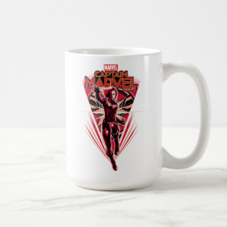 Caneca De Café Capitão Marvel | Crachá de pântano do Capitão Lumi