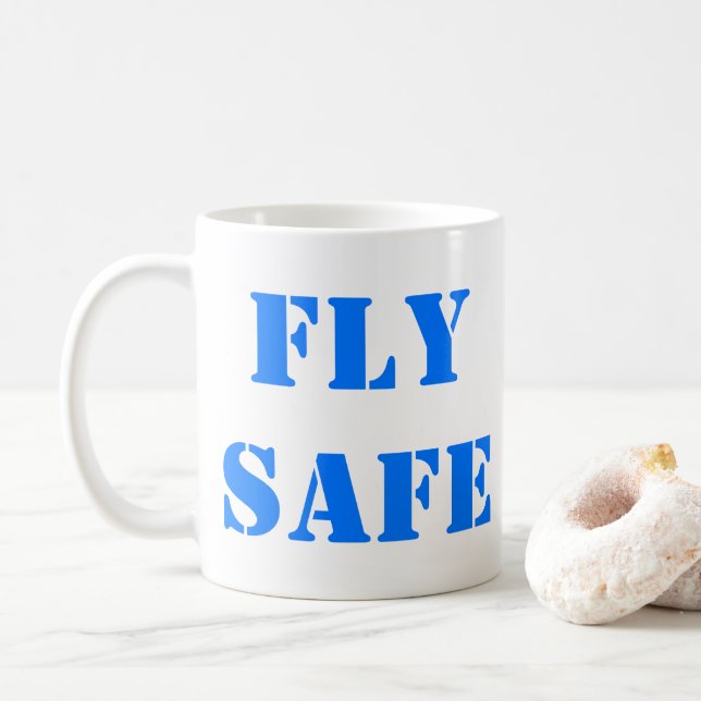 Caneca De Café Capitão Moonfeixe "FLY SAFE" MUG (Com Donut)
