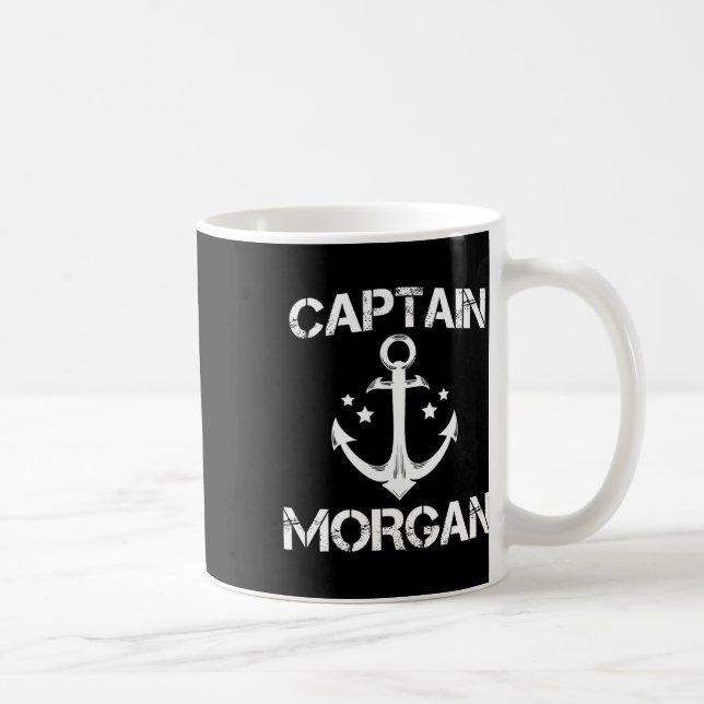 Caneca De Café Capitão Morgan Funny Birthday - Apelido Personaliz (Direita)