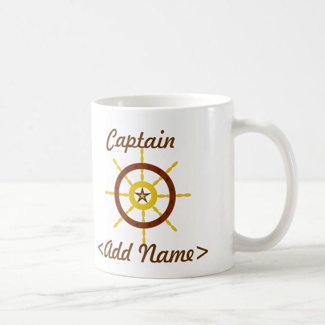 Caneca De Café Capitão Mug Personalizado (Direita)