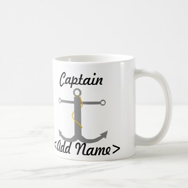 Caneca De Café Capitão Mug Personalizado (Direita)