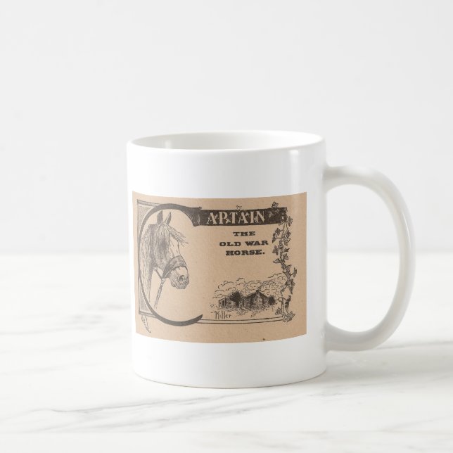 Caneca De Café Capitão O Cavalo da Guerra Antiga (Direita)