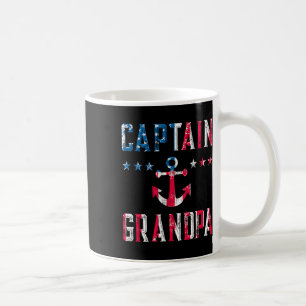 Caneca De Café Capitão Patriótico Avô Bandeira Americana Barco 4t