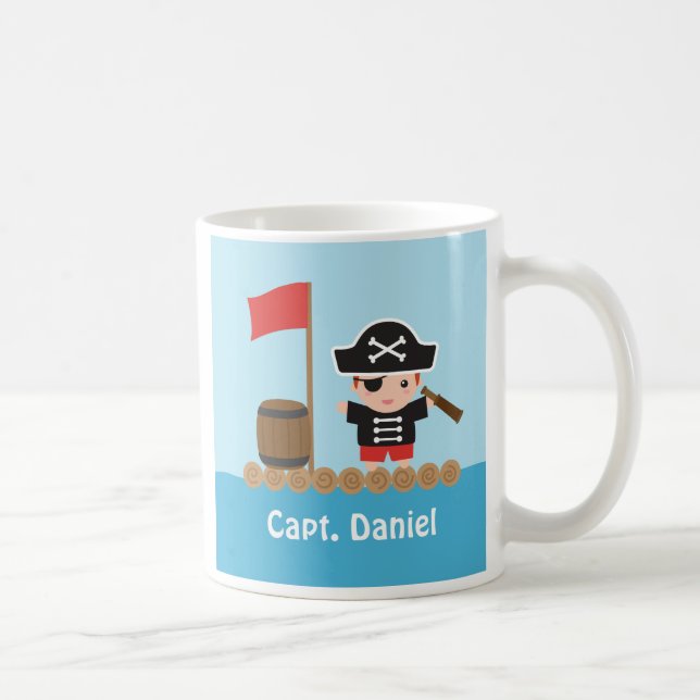 Caneca De Café Capitão Pirata, Arca Oceânica, Chamada de Rapaz Mu (Direita)